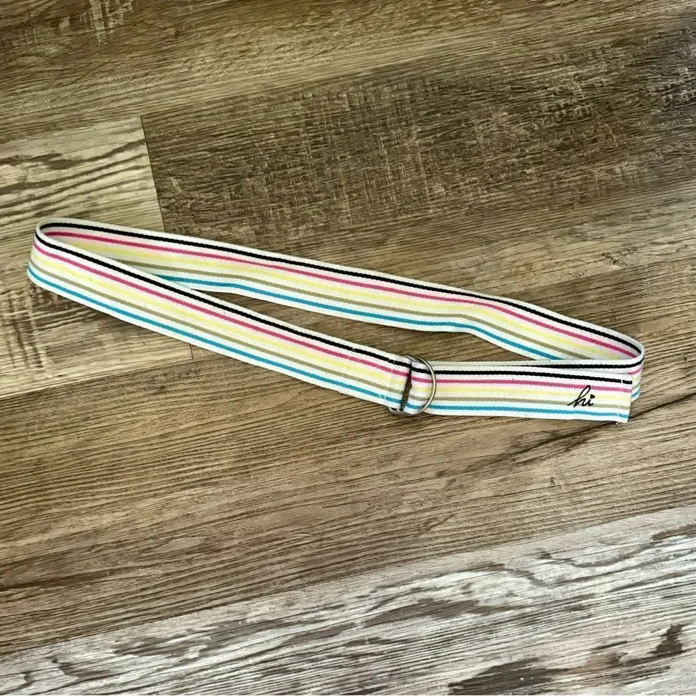 Unbranded Multicolored Canvas Belt Size Medium/Large